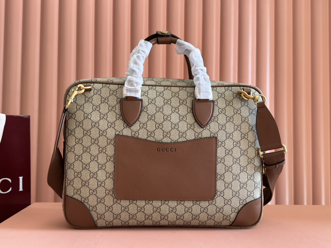 Maletín mediano Gucci con emblema GG - Image 3