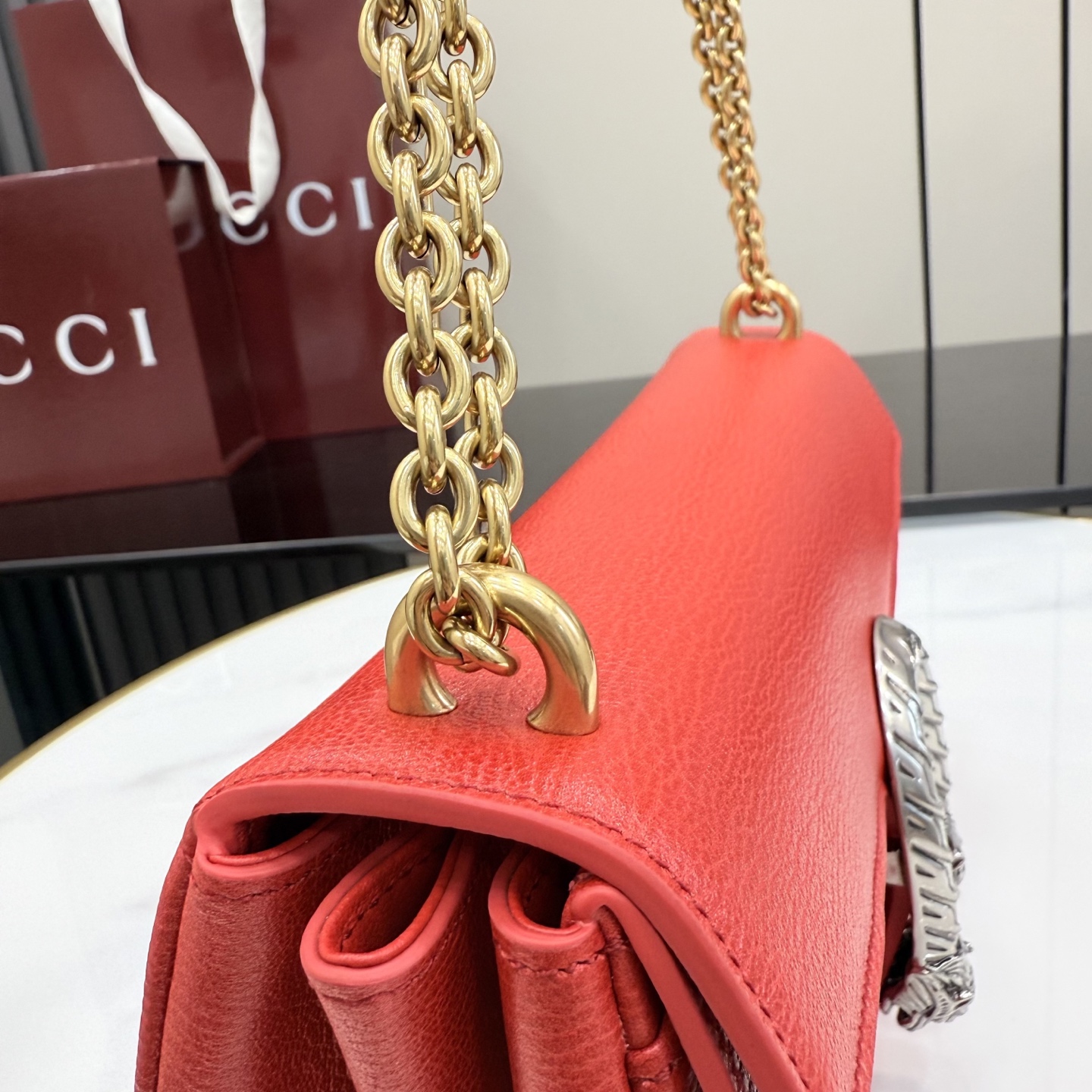 Bolso de hombro mediano Dionysus red - Image 3