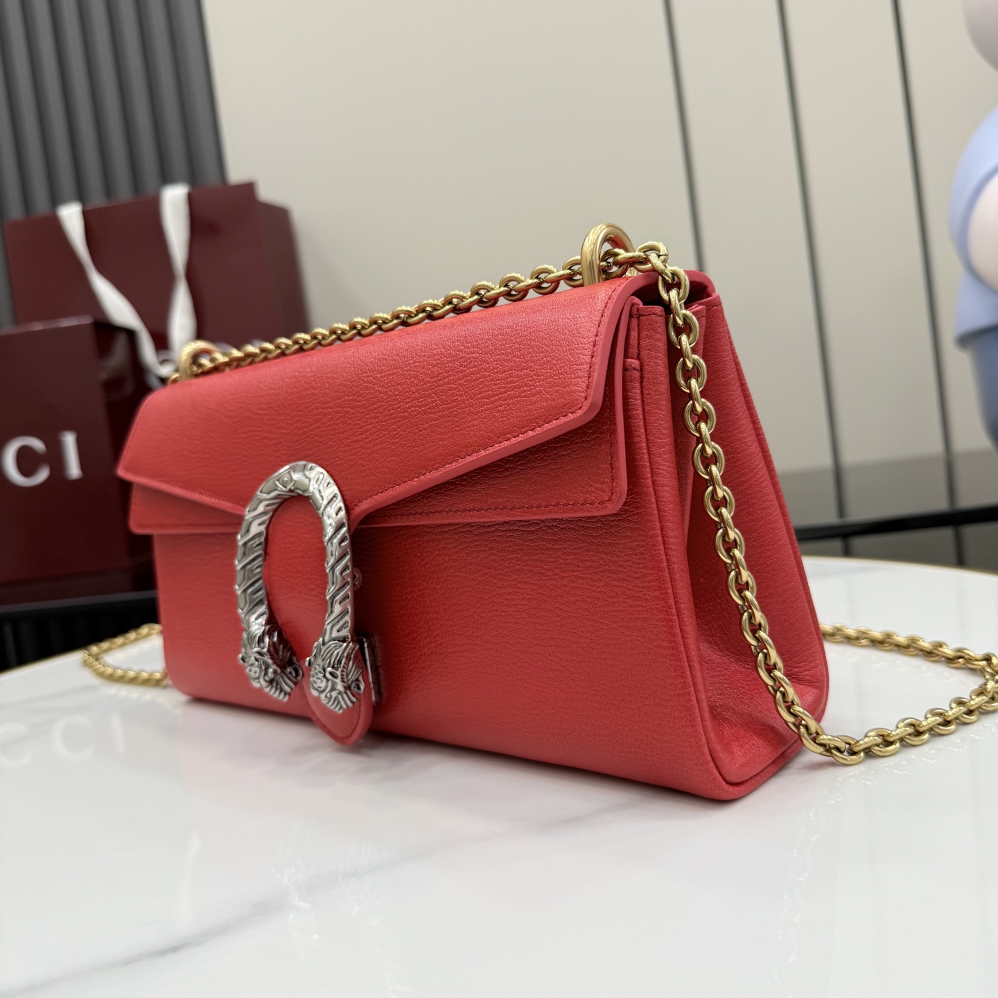 Bolso de hombro mediano Dionysus red - Image 8