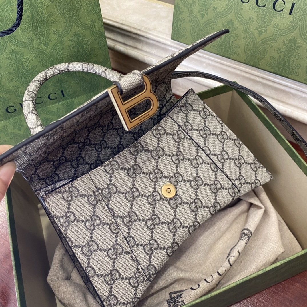 Bolso Hourglass pequeño de la colaboración Gucci × Balenciaga - Image 4