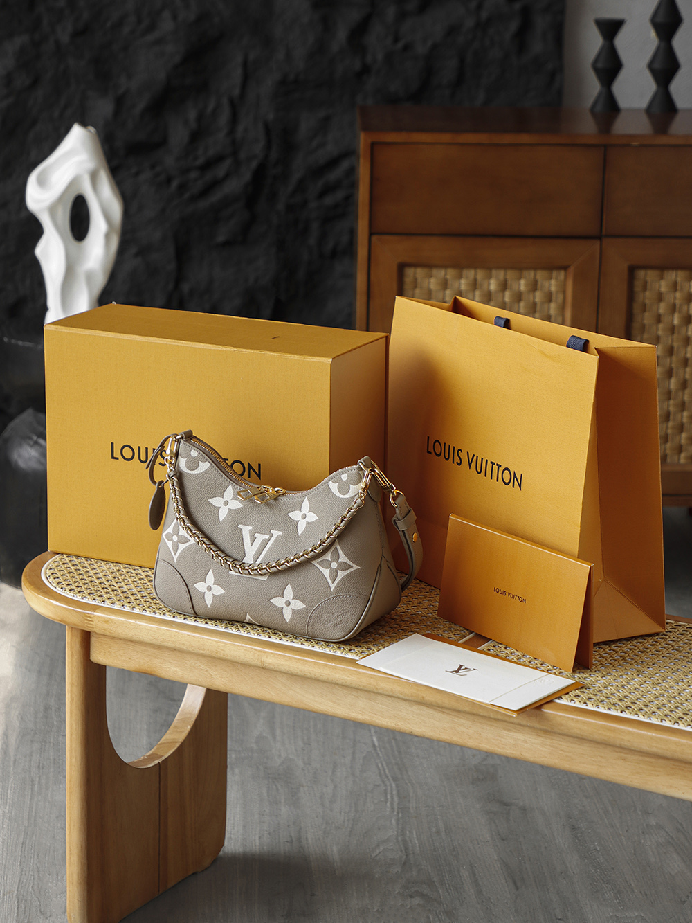 Bolso Boulogne de Louis Vuitton en piel de vaca estampada Monograma Giant