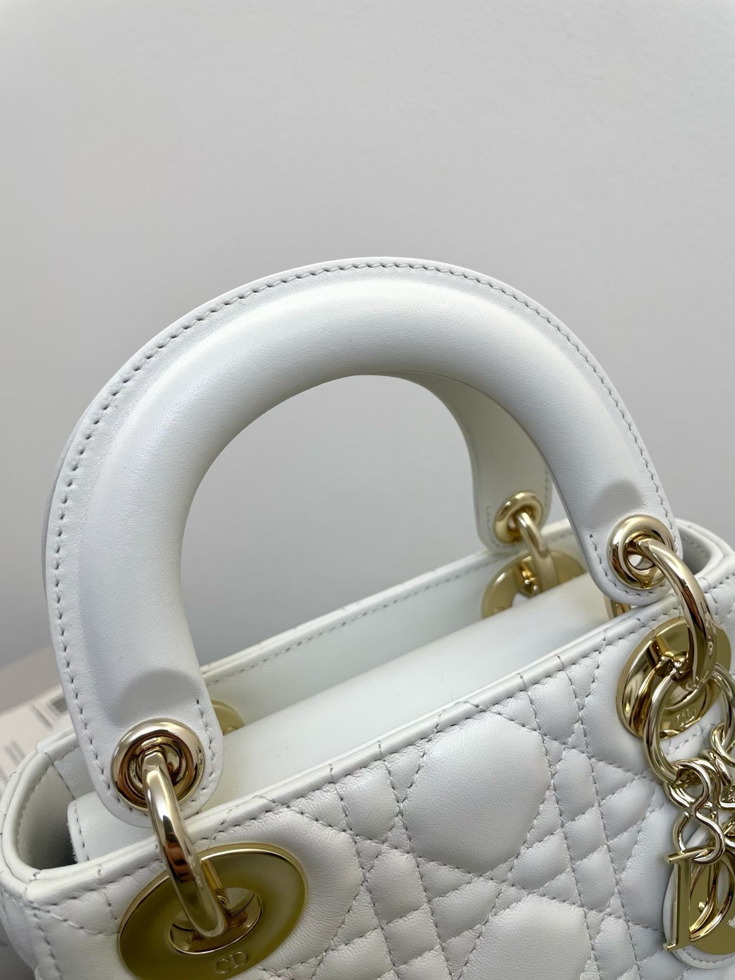 Mini bolso Lady Dior blanco - Image 7