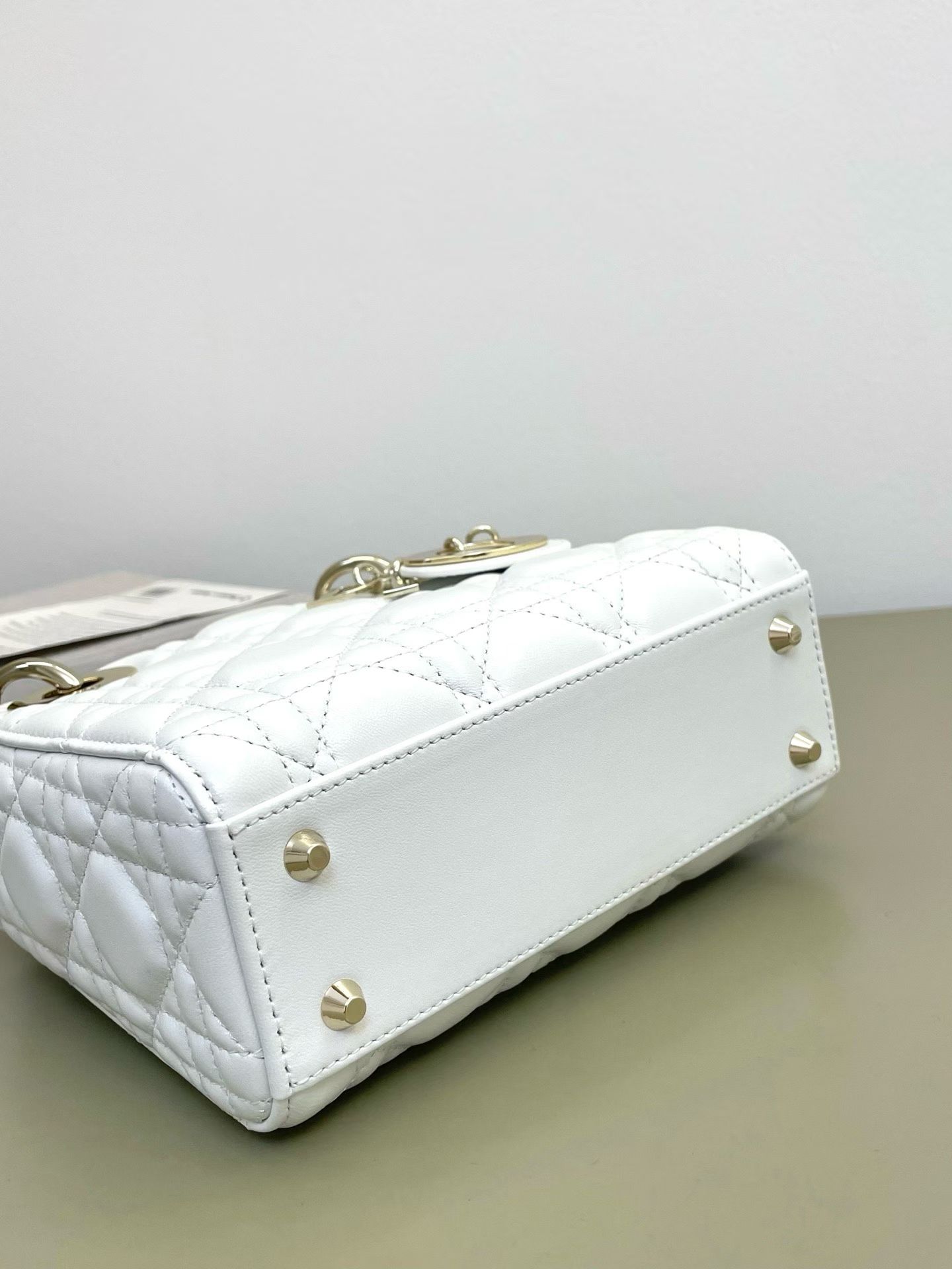 Mini bolso Lady Dior blanco - Image 9