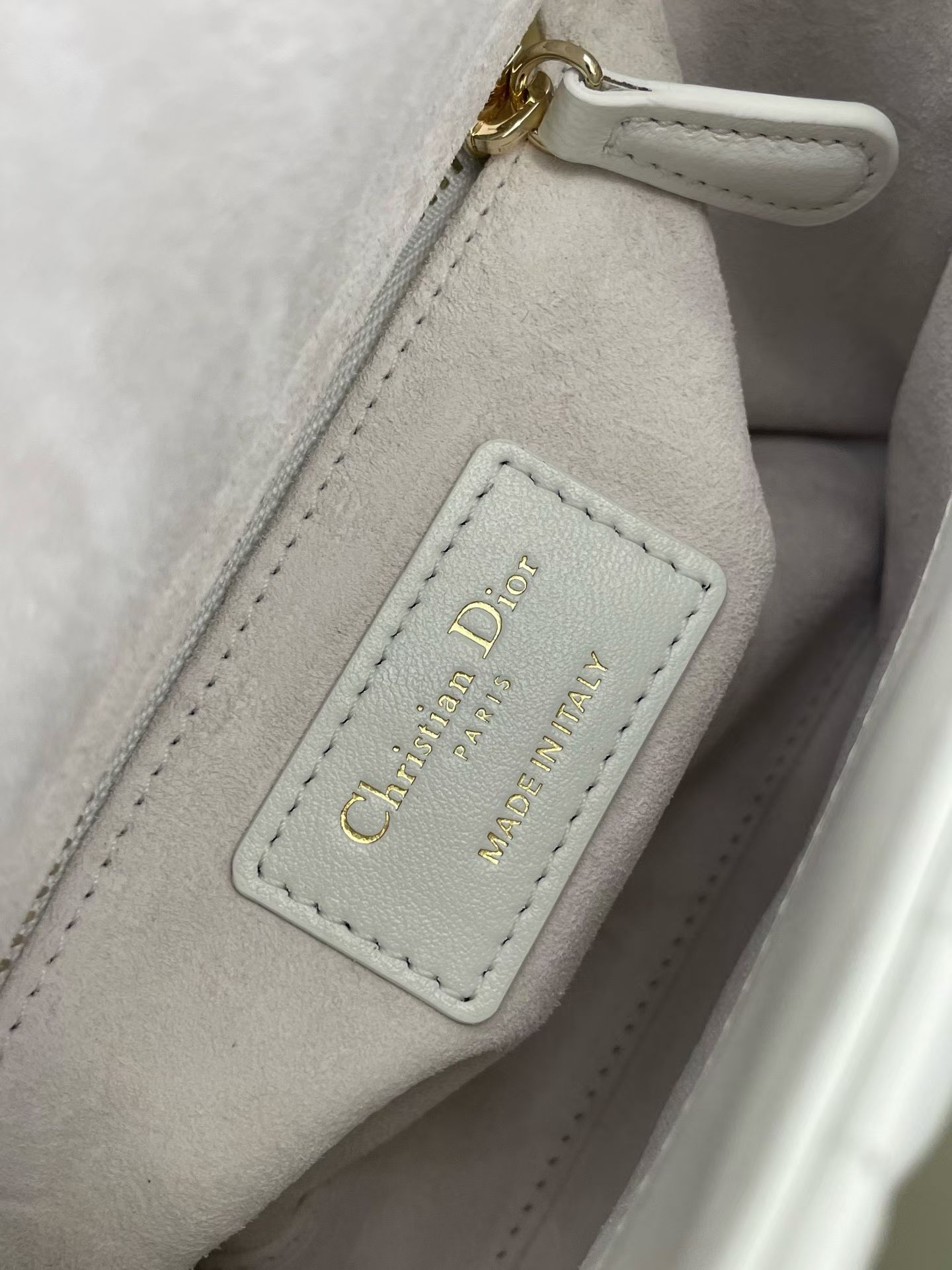 Mini bolso Lady Dior blanco - Image 2