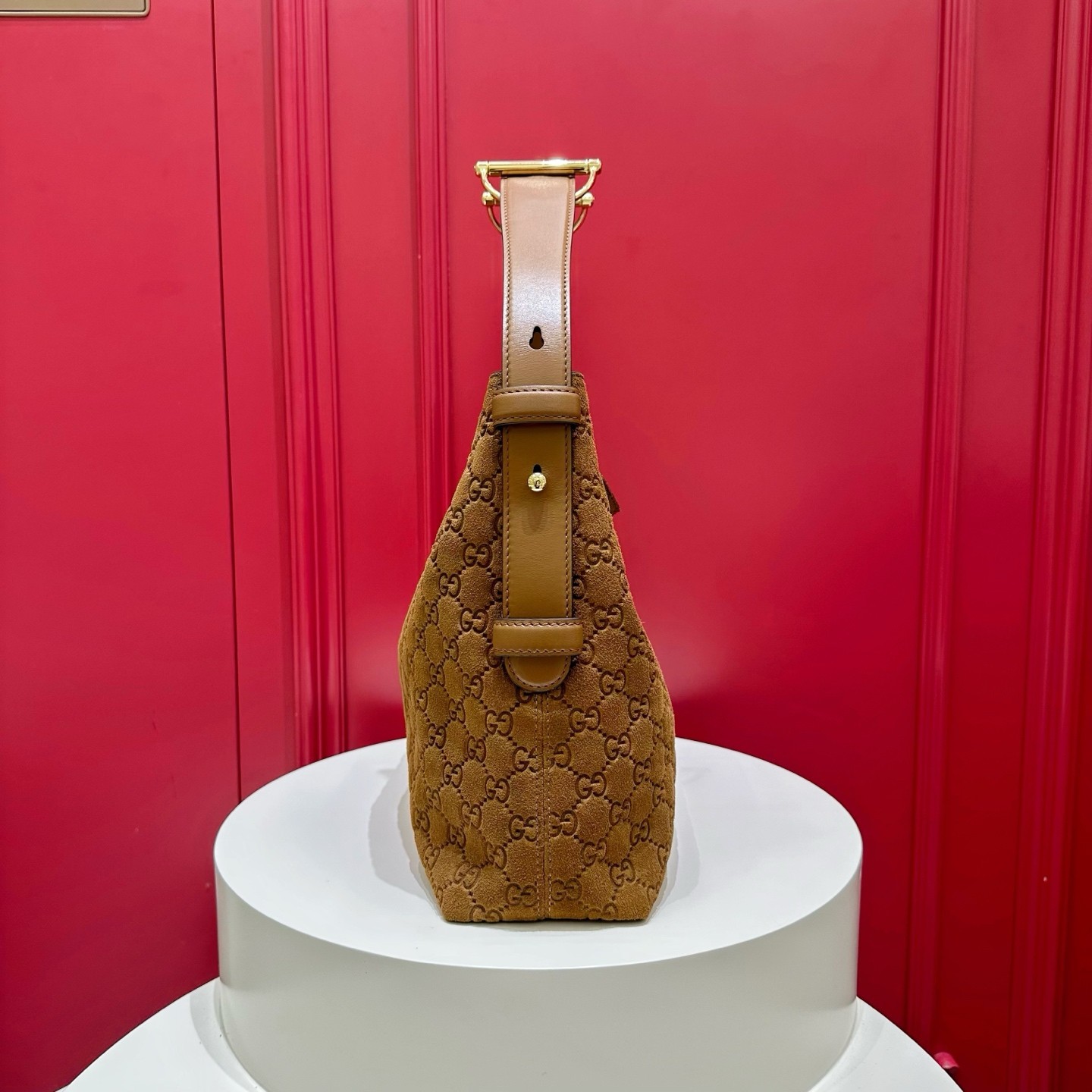 Bolso Tote Maxi Beatrix con Horsebit de Gucci en Ante GG - Image 2