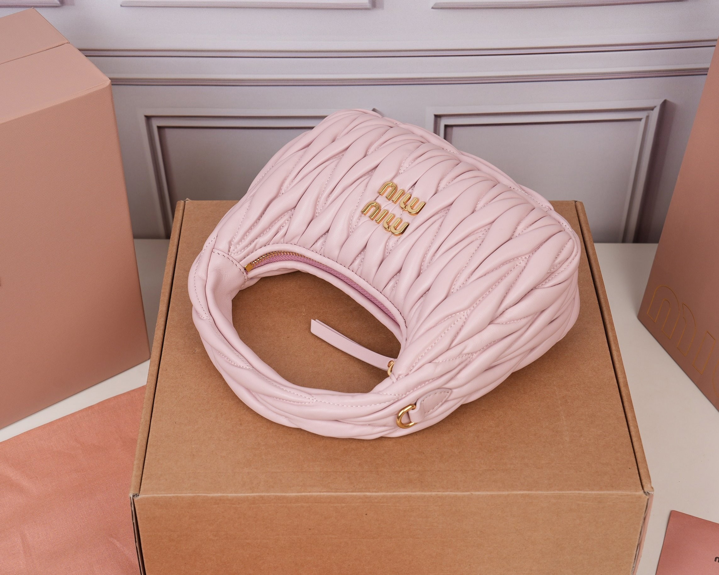 Bolso hobo Wander de napa Matelassé - Image 7