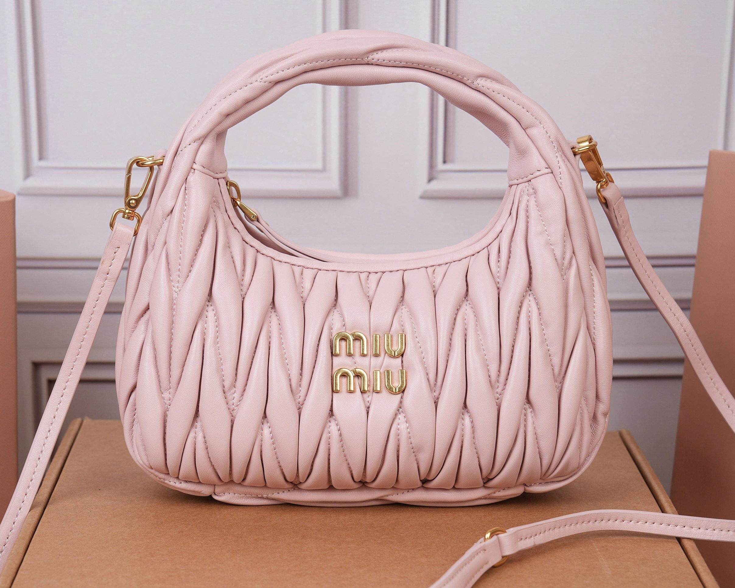 Bolso hobo Wander de napa Matelassé - Image 3