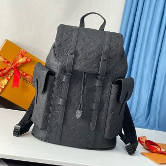 Mochila Christopher Pequeño Monogram Empreinte Negro