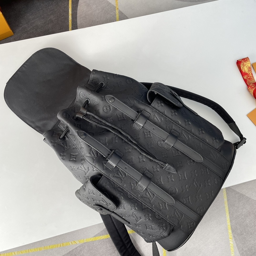 Mochila Christopher Pequeño Monogram Empreinte Negro - Image 4