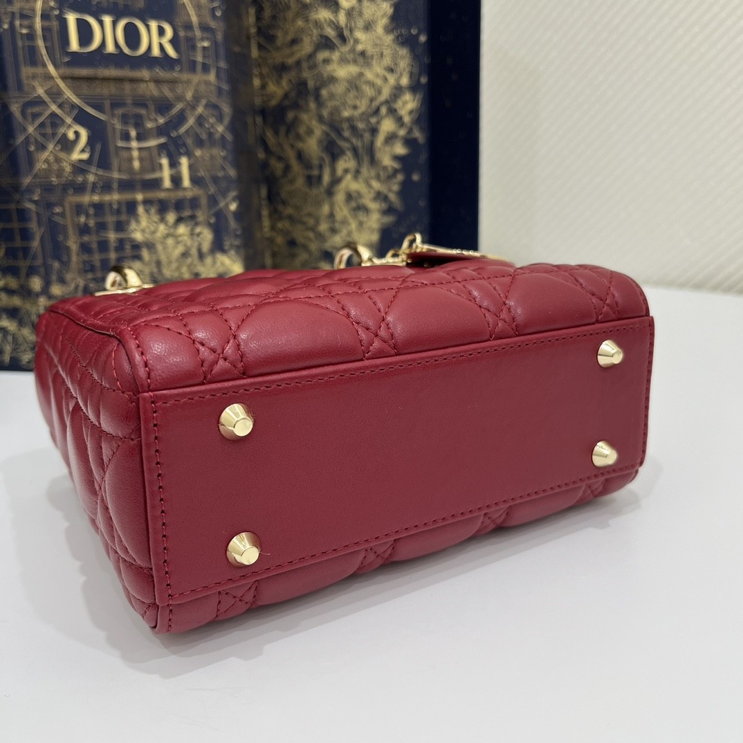 Bolso Lady Dior Mini red 7 Bolso Lady Dior Mini red - Image 7