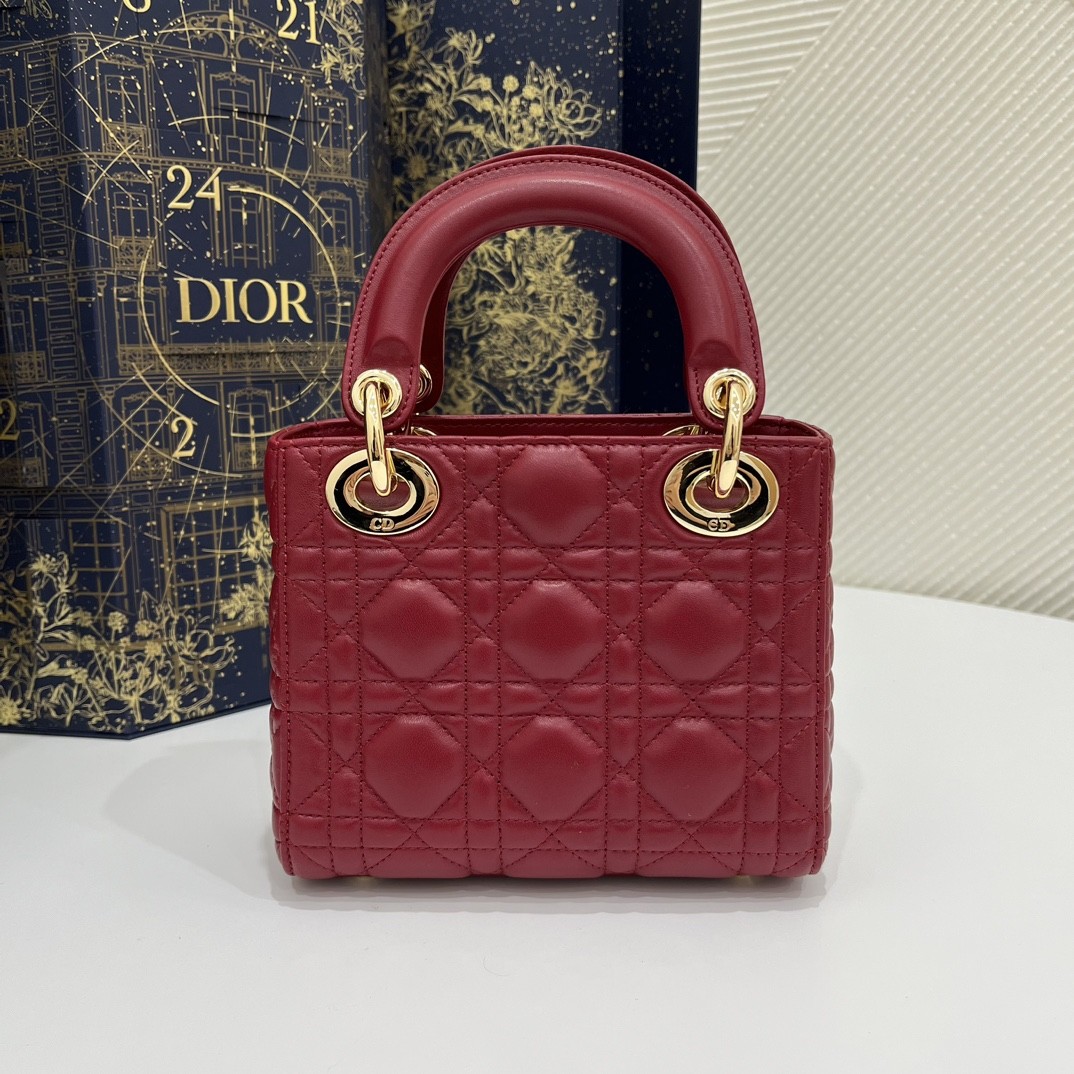 Bolso Lady Dior Mini red 6 Bolso Lady Dior Mini red - Image 6