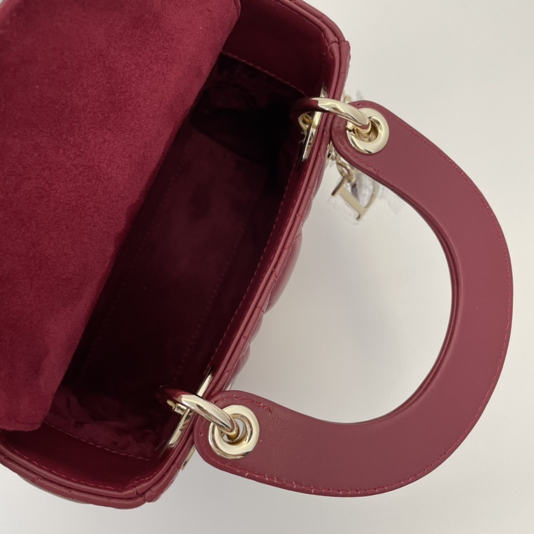 Bolso Lady Dior Mini red 4 Bolso Lady Dior Mini red - Image 4