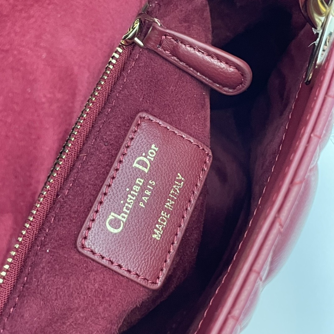 Bolso Lady Dior Mini red 3 Bolso Lady Dior Mini red - Image 3