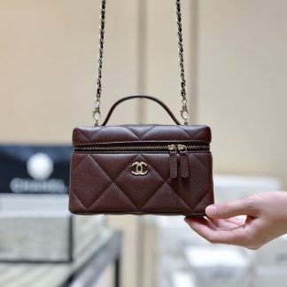 Bolsos de lujo Chanel Vanity con cadena