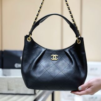 Bolso Hobo Chanel 26C de piel de cordero