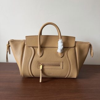 Bolsos de lujo CELINE LUGGAGE en piel de becerro granulada