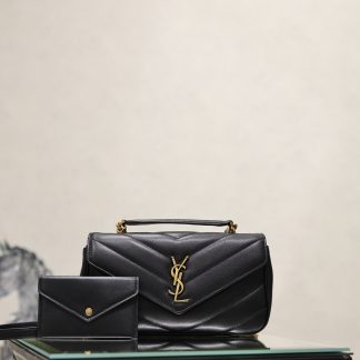 Bolso de mano acolchado de piel de cordero YSL LOULOU