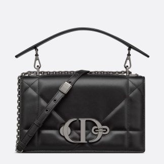 bolsos de lujo Dior 30 Montaigne Chain Bag With Handle In Black Lambskin