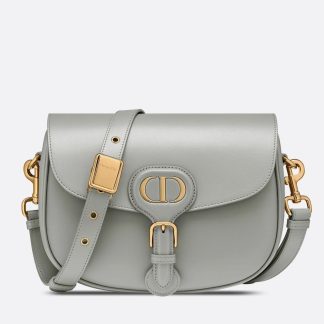 bolsos de lujo Dior Bobby Medium Bag In Grey Box Calfskin