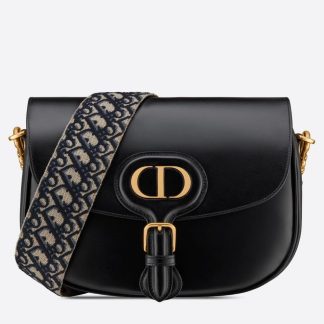 bolsos de lujo Dior Bobby Large Bag In Black Box Calfskin