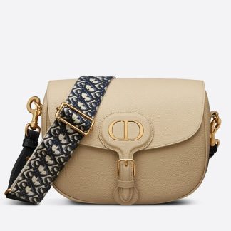 bolsos de lujo Dior Bobby Large Bag In Beige Grained Calfskin