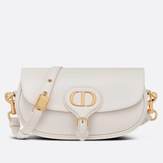 bolsos de lujo Dior Bobby East-West Bag In White Box Calfskin