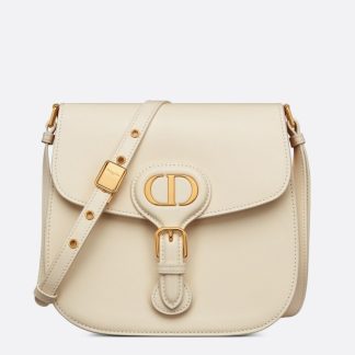 bolsos de lujo Dior Bobby Frame Bag In White Box Calfskin