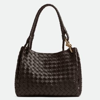 bolsos de lujo mujer Bottega Veneta Parachute Large Bag in Fondant Intrecciato Lambskin