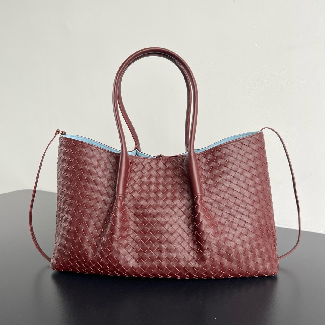 bolsos de lujo mujer Bottega Veneta Pinacoteca Large Bag in Barolo Intrecciato Calfskin 4 bolsos de lujo mujer Bottega Veneta Pinacoteca Large Bag in Barolo Intrecciato Calfskin - Image 4