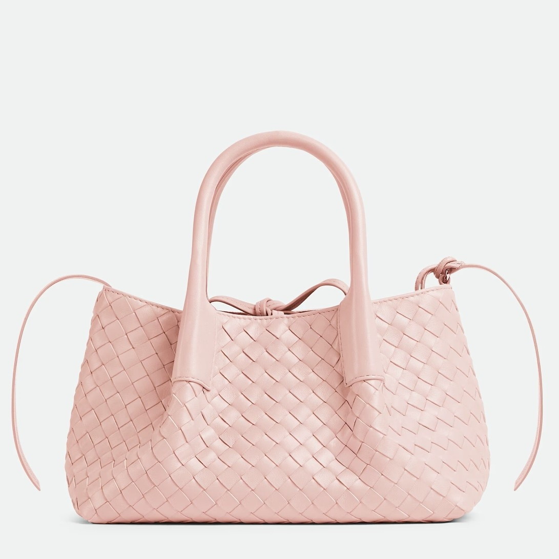 bolsos de lujo mujer Bottega Veneta Pinacoteca Small Bag in Pink Intrecciato Calfskin 1 bolsos de lujo mujer Bottega Veneta Pinacoteca Small Bag in Pink Intrecciato Calfskin